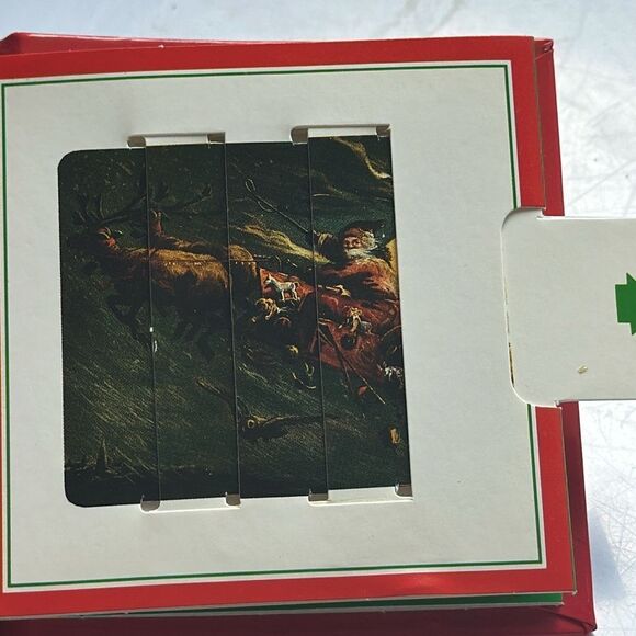 Vtg 1992 Ernest Nister’s Santa’s Surprises small book with changing pictures - Picture 6 of 11